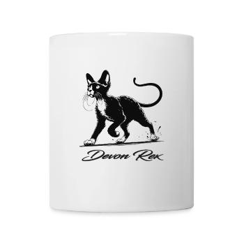 Devon Rex – Charmant, verspielt und einzigartig - Tasse - Weiß - Vorne