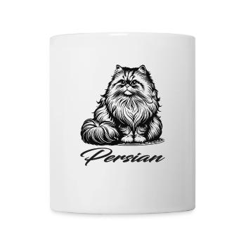 Chat persan design, élégant, moelleux et royal - Mug blanc - blanc - Devant