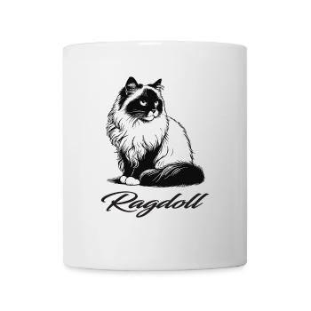 Ragdoll Katze Design – Sanft, groß und bezaubernd - Tasse - Weiß - Vorne
