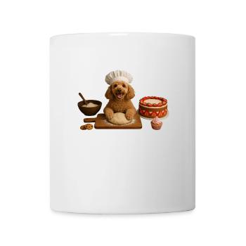 Poodle Baking Cake Cookies - Mug - white - Front
