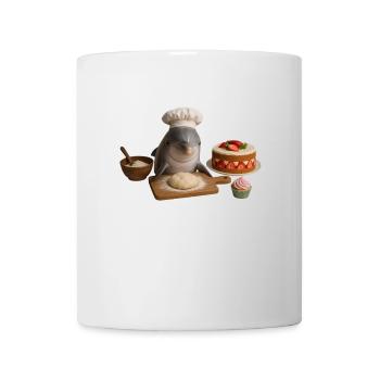 Dolphin Baking Cake Bread - Mug blanc - blanc - Devant