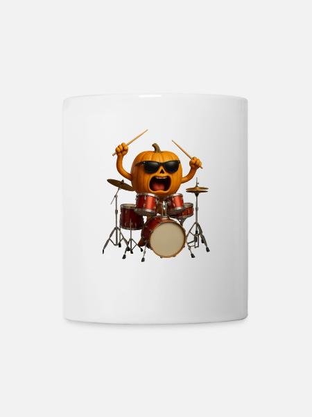 Tambours de citrouille - Mug blanc - blanc