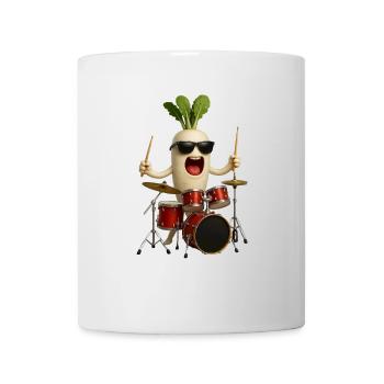 Tambours de radis - Mug blanc - blanc - Devant