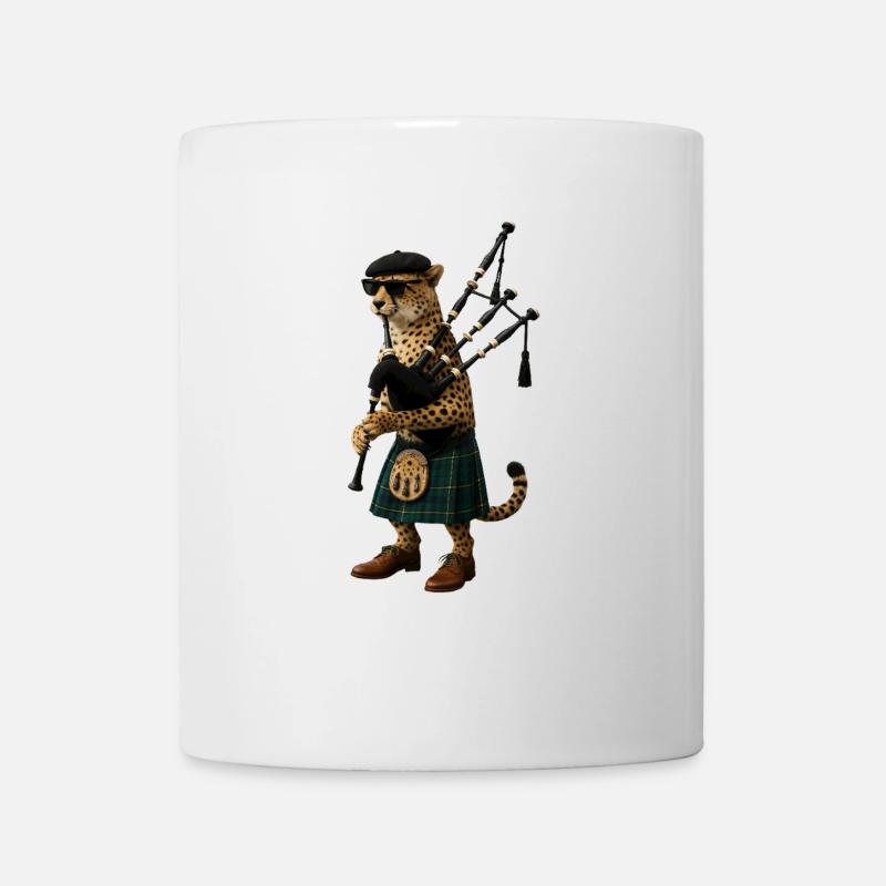 Gepard Dudelsack - Tasse - Weiß