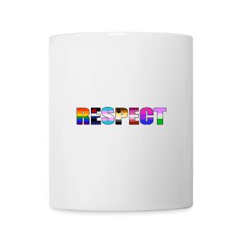 Respect - LGBTIQ Gay Pride Queer Coming Out - Tasse - Weiß - Vorne