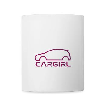 Car Girl - Tasse - Weiß - Vorne