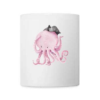 Captain Jack Octopus - Mug - white - Front