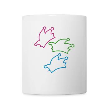Narrenkappen / Fasching / Kappe - Tasse - Weiß - Vorne