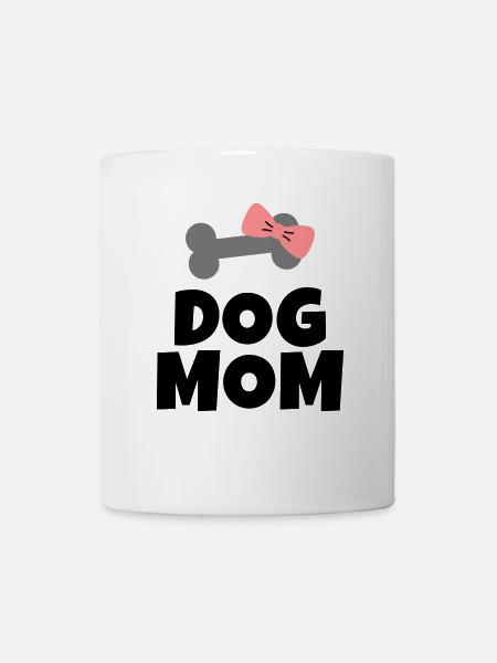 Dog Mom - Tasse - Weiß
