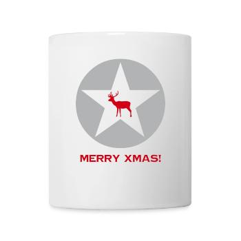 Weihnachten Merry Xmas - Tasse - Weiß - Vorne