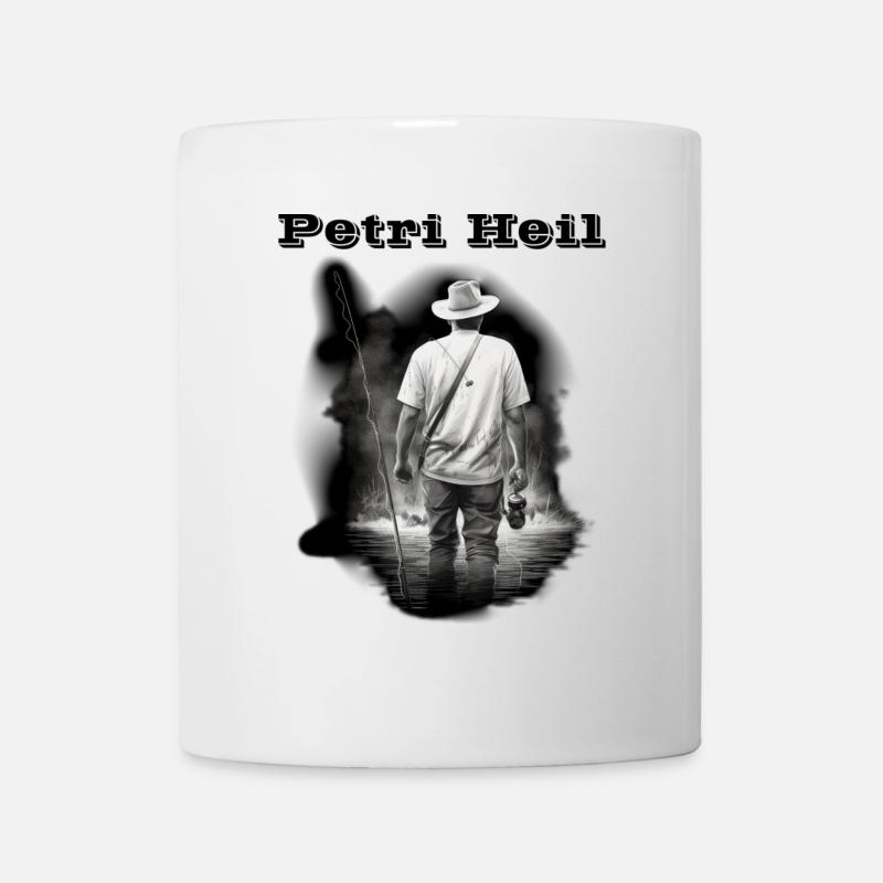 Petri Heil - Tasse - Weiß