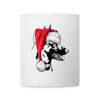 Santa Malinois Christmas St. Nicholas Dogs Wilsigns - Mug - white - Front