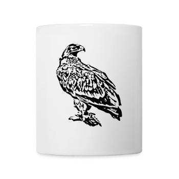 Wanderfalke, Raubvogel - Tasse - Weiß - Vorne