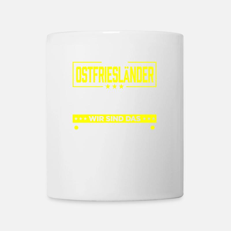 OSTFRIESLÄNDER - Böller - Tasse - Weiß