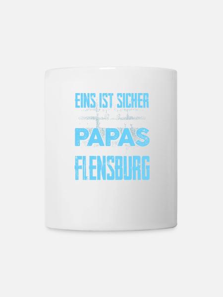FLENSBURG - Papa - Tasse - Weiß