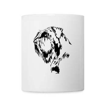 RIESENSCHNAUZER Schnauzer Hundeportrait Wilsigns - Tasse - Weiß - Vorne