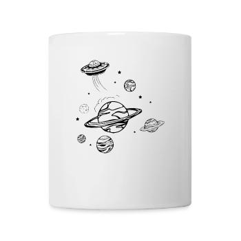 Planètes OVNI1 - Mug blanc - blanc - Devant