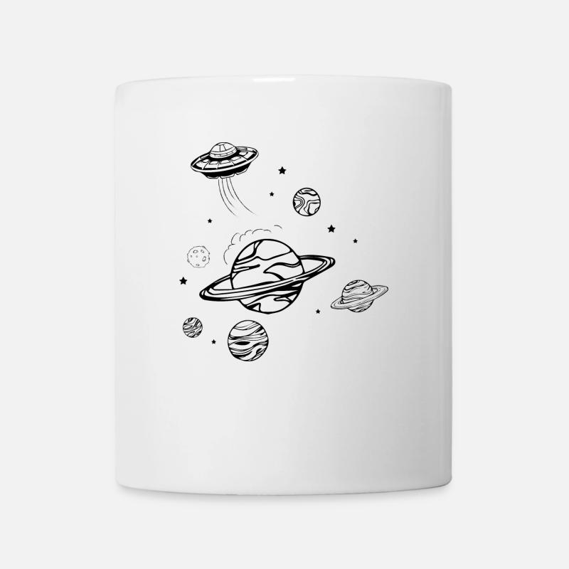 Planètes OVNI1 - Mug blanc - blanc