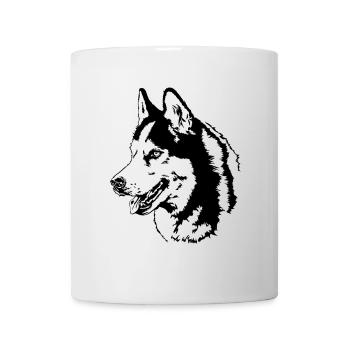 SIBERIAN HUSKY dog portrait Wilsigns dog dog - Mug - white - Front
