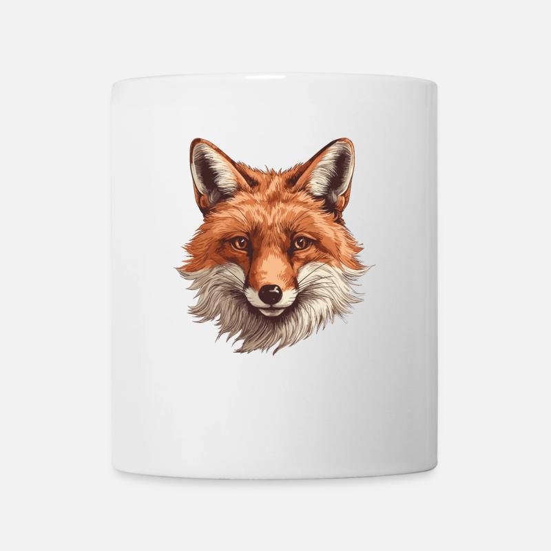 Fox Head Forest Animal Nature - Mug - white