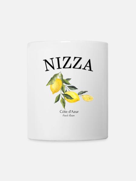 Nizza - Frankreich - Cote d'azur - Geschenk - Tasse - Weiß
