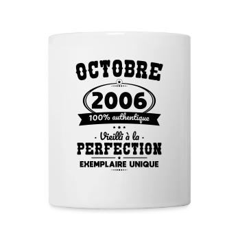 18th birthday - October 2006 Perfection - Mug - white - Front