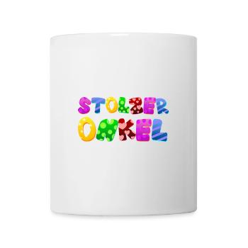 Baby Eltern Kind Geschenk Onkel Geburt Mama Papa - Tasse - Weiß - Vorne