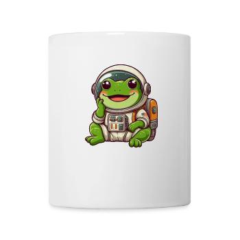 Frog Astronaut Space Grin Universe - Mug - white - Front