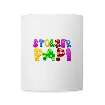Baby Eltern Kind Geschenk Sprüche Geburt Mama Papa - Tasse - Weiß - Vorne