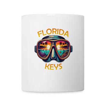 Florida Keys Tauchen Strand Sonnenuntergang - Tasse - Weiß - Vorne