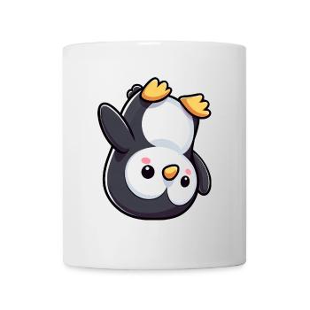 Süßer Pinguin Kopfstand Cartoon Chibi - Tasse - Weiß - Vorne
