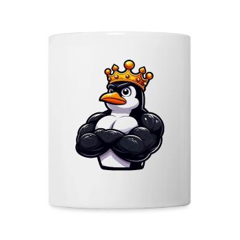 Muscle Penguin King Entraînement de fitness - Mug blanc - blanc - Devant