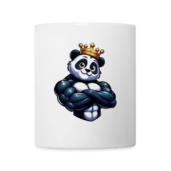 Entraînement de remise en forme Muscle Panda King - Mug blanc - blanc - Devant