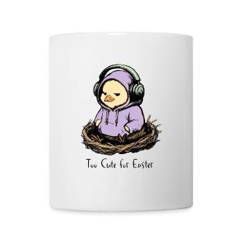 Ostern Küken mit Kopfhörer - Tasse - Weiß - Vorne