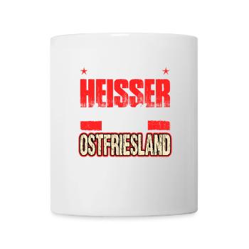 OSTFRIESLAND - heiss - Tasse - Weiß - Vorne