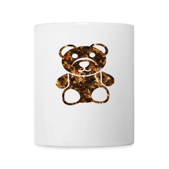 Brennendes Bärent-shirt - Tasse - Weiß - Vorne