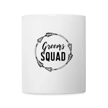 Junggesellenabschied, Truppe des Bräutigams - Tasse - Weiß - Vorne