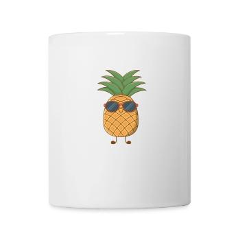 Coole Ananas Sommer Sonne Strand Beach Summer - Tasse - Weiß - Vorne