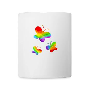 Butterfly LGBT Gay Pride CSD Rainbow - Mug - white - Front