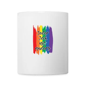 Every jeck is different LGBT Gay Pride Rainbow - Mug - white - Front