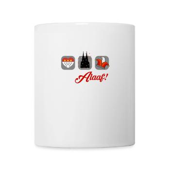 Alaaf Cologne Kölle Carnival blason Cathédrale de Cologne - Mug blanc - blanc - Devant