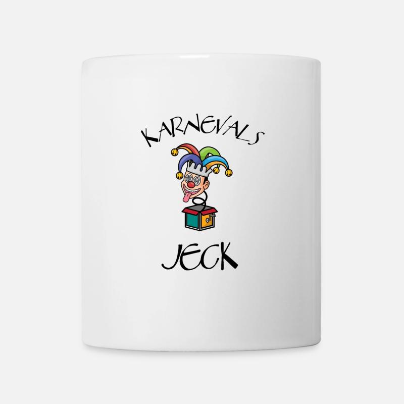 Karnevals Jeck Köln Alaaf Fasching Clown Narr - Tasse - Weiß