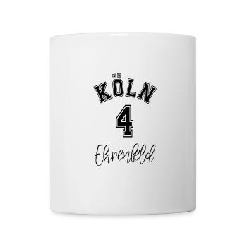 Köln am Rhein Kölsch Kölle Kölner Dom Ehrenfeld - Tasse - Weiß - Vorne