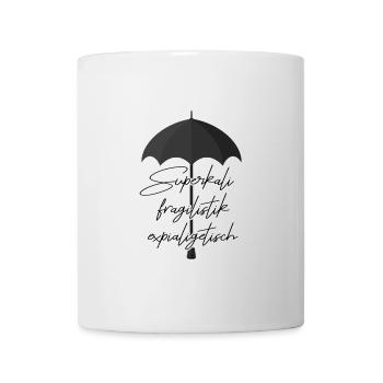 Supercalf fragile expialigetic Marry Poppins - Mug - white - Front
