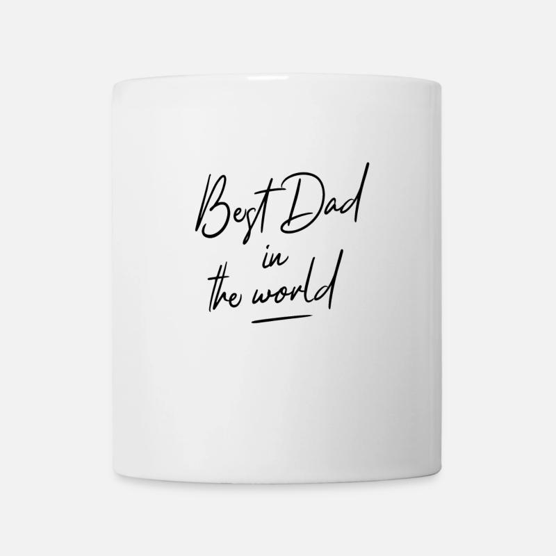 Best dad in the world - Vatertag Papa Daddy - Tasse - Weiß