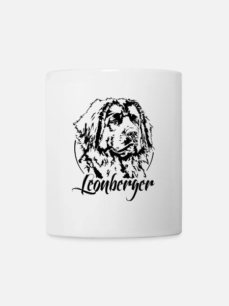 LEONBERGER Wilsigns Hundeportrait Hundemotiv Hunde - Tasse - Weiß