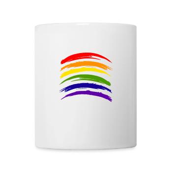 LGBT Painting CSD Gay Pride Queer Rainbow - Mug - white - Front