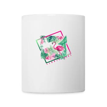 Summertime Sun Beach Flamingo Tropical - Mug blanc - blanc - Devant