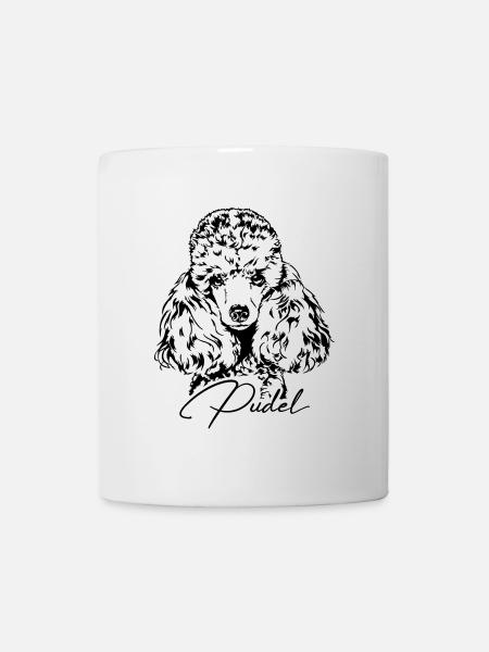 PUDEL Kleinpudel Zwergpudel Hundeportrait Wilsigns - Tasse - Weiß