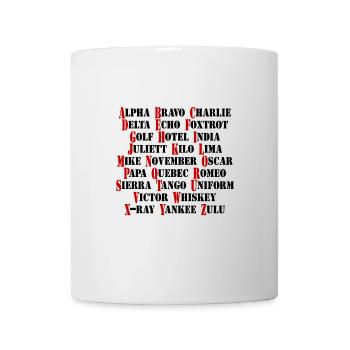 NATO Aviation Aviation Alphabet - Mug - white - Front